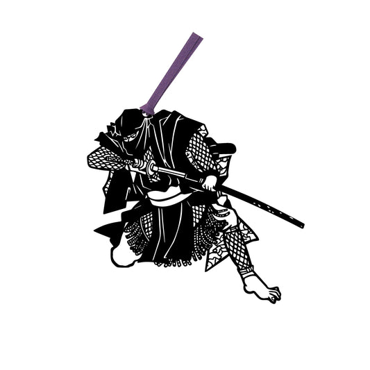 忍者B
和のユーモアが光る｜切り絵しおり 忍者B
(Kirie Bookmark – Ninja B / A Slice of Japanese Humor)