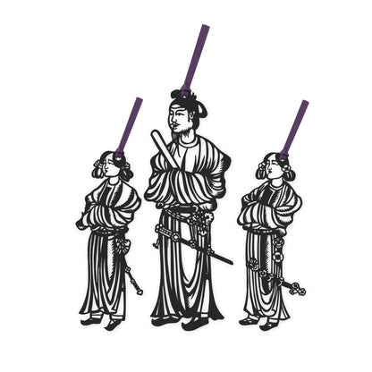 切り絵しおり｜聖徳太子と二王子像（3体セット）