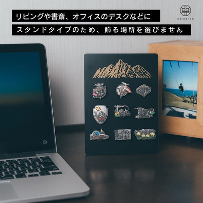 山バッジディスプレイスタンドMAX（北アルプス）