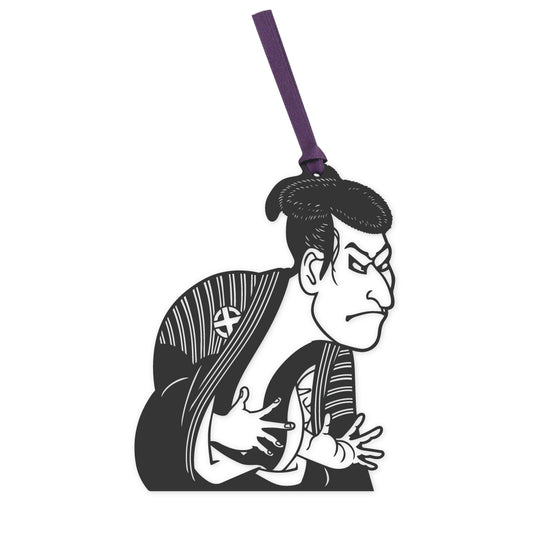 江戸の粋が息づく｜切り絵しおり 三世大谷鬼次の奴江戸兵衛 (Kirie Bookmark – Otani Oniji III as Yakko Edobei / Edo Drama in Silhouette)
