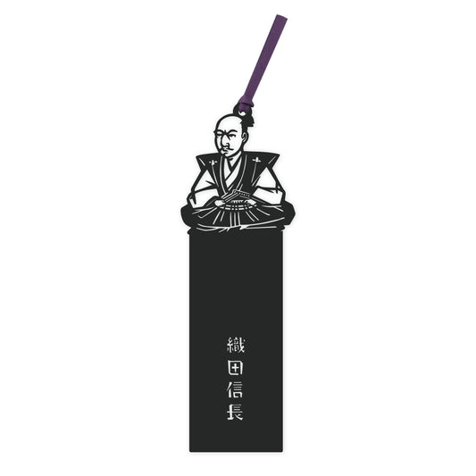 切り絵しおり｜織田信長（切り絵文字あり）