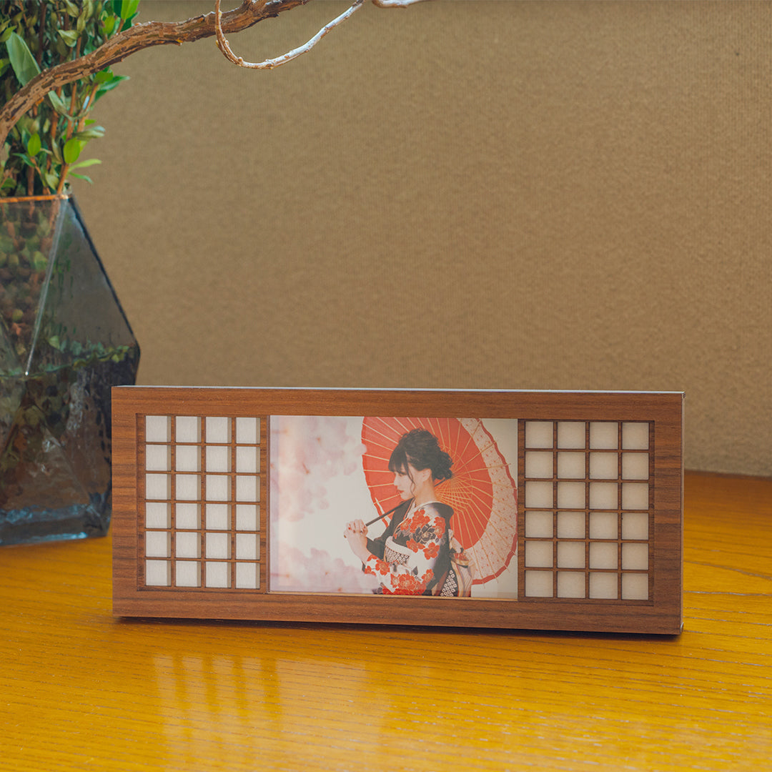 障子アート写真立て｜鶴モチーフ　Shoji Art Photo Frame – Tsuru Motif