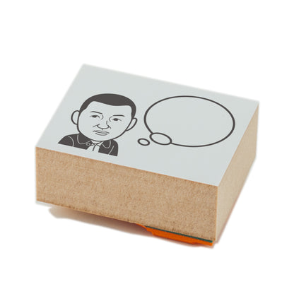 KAIUN-DO 偉人ひとこと物申す！宮沢賢治のイラストにふきだしが付いたひとことゴム印