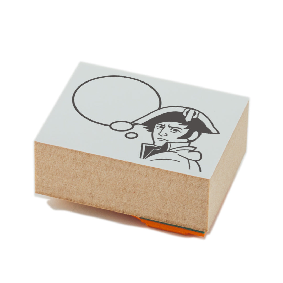 KAIUN-DO 偉人ひとこと物申す！ ナポレオンのイラストにふきだしが付いたひとことゴム印