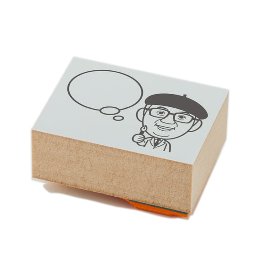 KAIUN-DO 偉人ひとこと物申す！手塚治虫のイラストにふきだしが付いたひとことゴム印