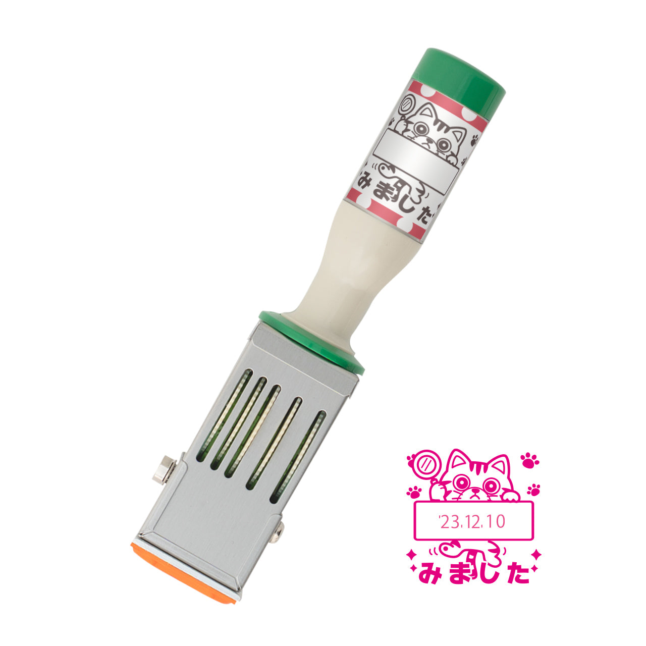 KAIUN-DO 日付入り先生スタンプ『アメショ』| 24mm 評価スタンプ