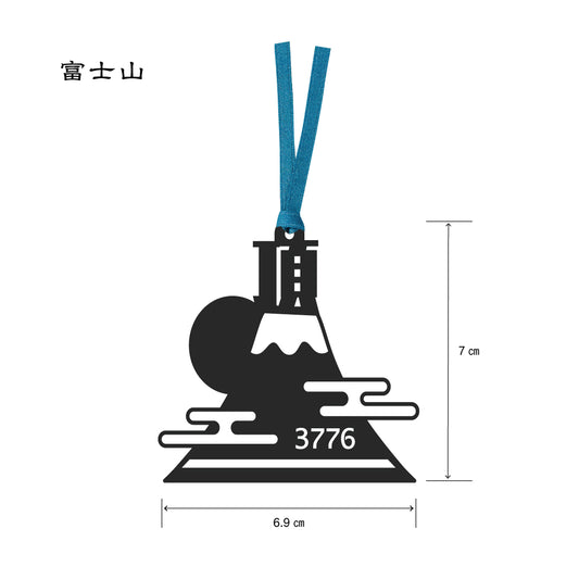 切り絵しおり｜富士山3776