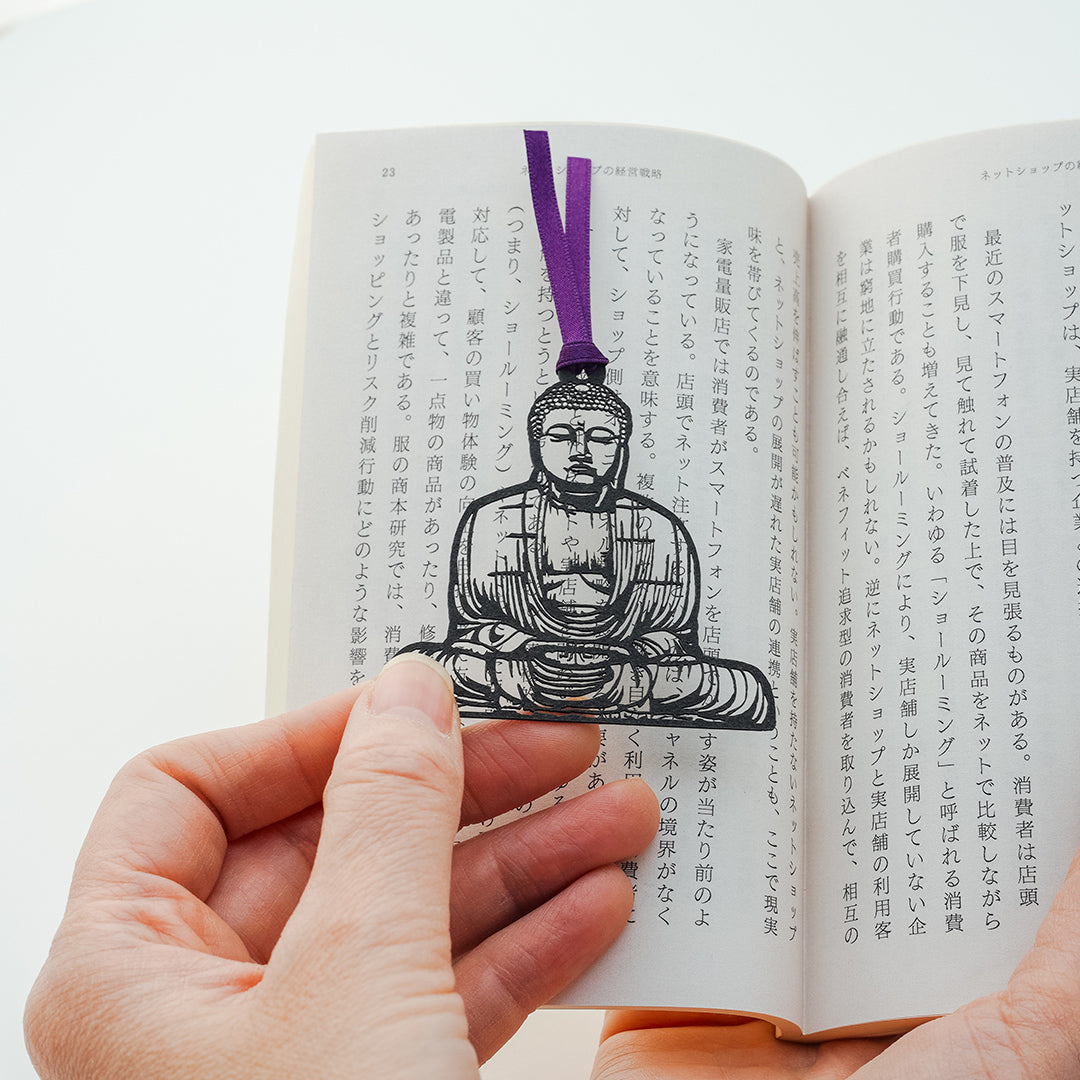 切り絵しおり｜鎌倉大仏