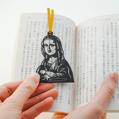 切り絵しおり｜モナリザ（背景なし）
