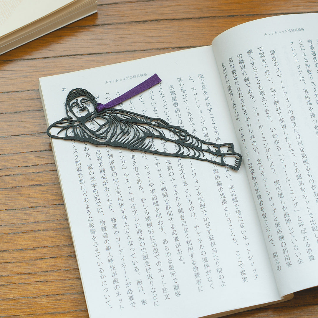 切り絵しおり｜寝仏