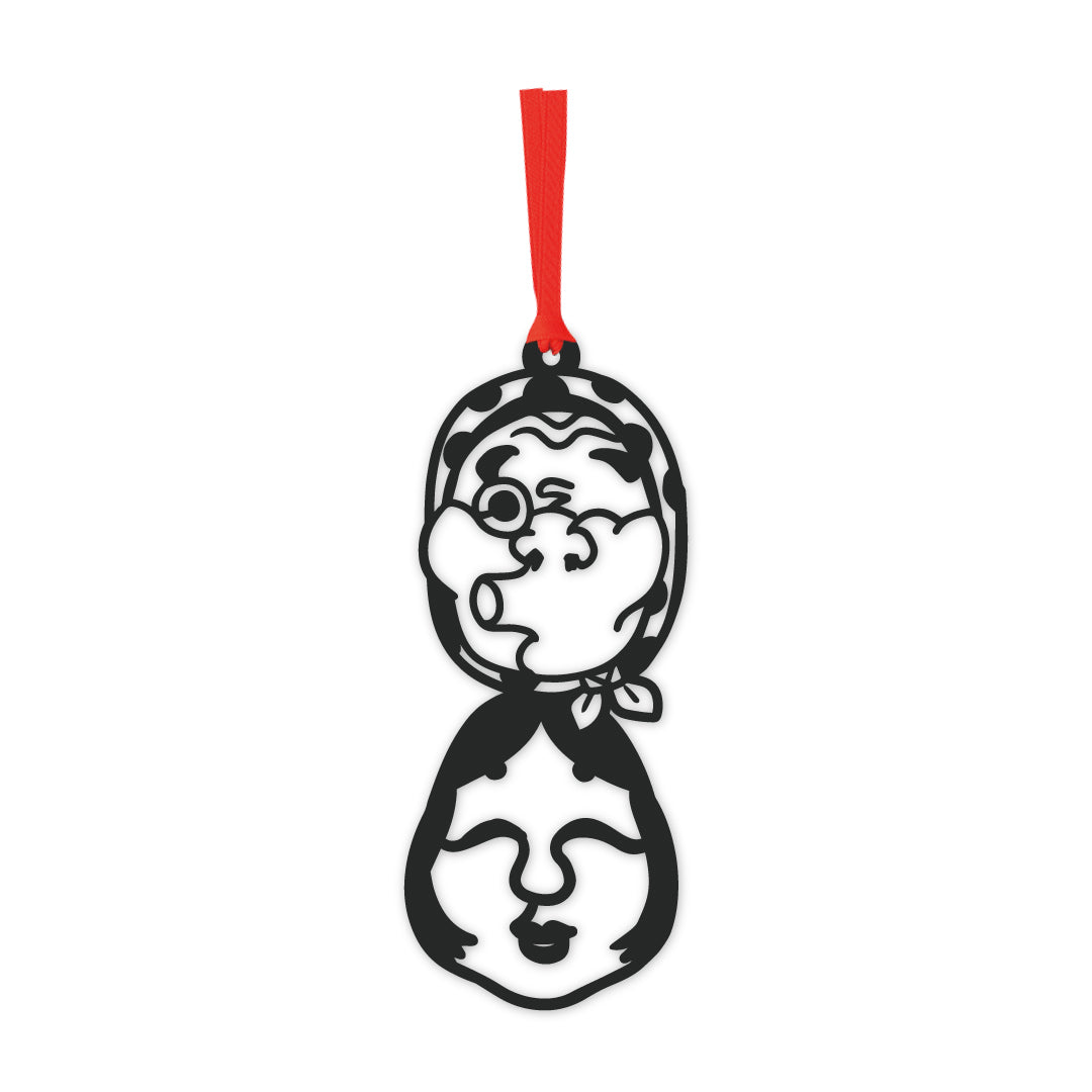 切り絵しおり｜おかめひょっとこ
