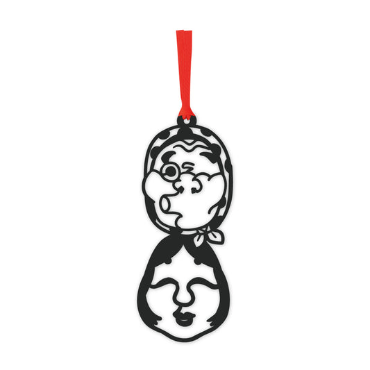 切り絵しおり｜おかめひょっとこ