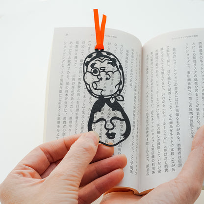 切り絵しおり｜おかめひょっとこ