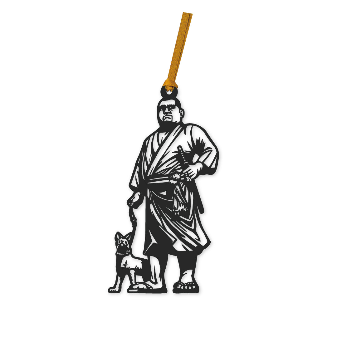 切り絵しおり｜西郷隆盛（上野公園銅像）
