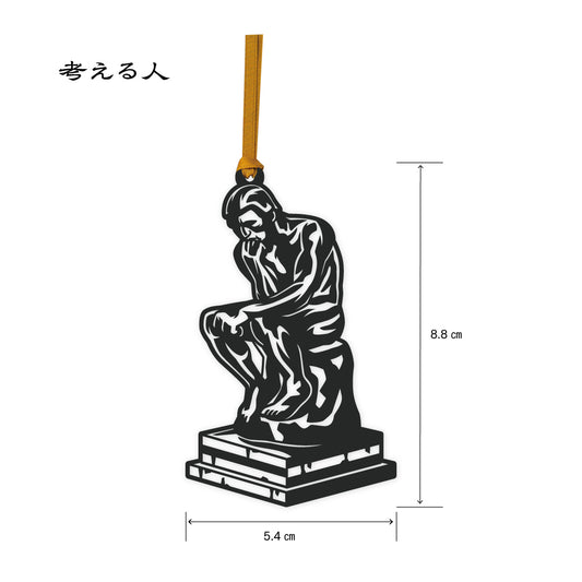 世界の彫刻｜切り絵しおり 考える人