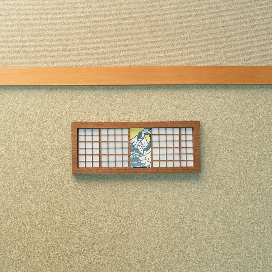 障子アート写真立て｜鶴モチーフ　Shoji Art Photo Frame – Tsuru Motif