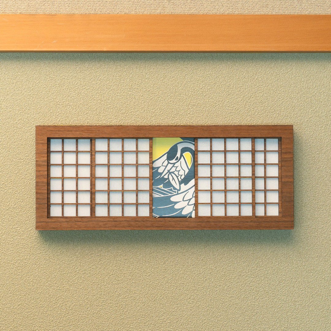 障子アート写真立て｜鶴モチーフ　Shoji Art Photo Frame – Tsuru Motif