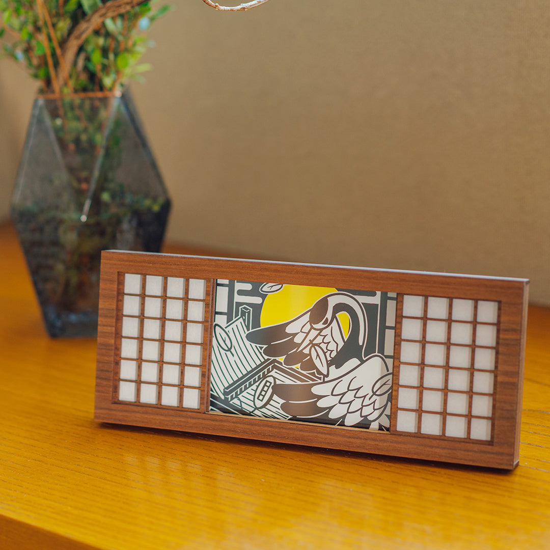 障子アート写真立て｜鶴モチーフ　Shoji Art Photo Frame – Tsuru Motif
